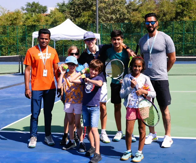 Friendly Tennis Match