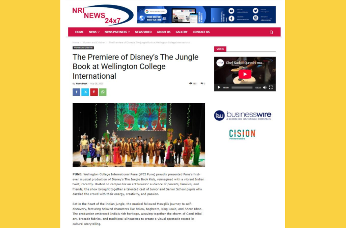 The Premiere of Disney’s The Jungle Book at Wellington College International