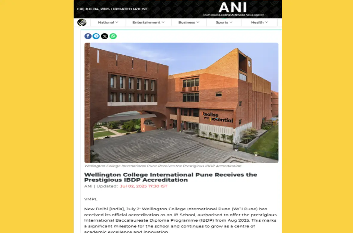 Wellington College International Pune Receives the Prestigious IBDP Accreditation
